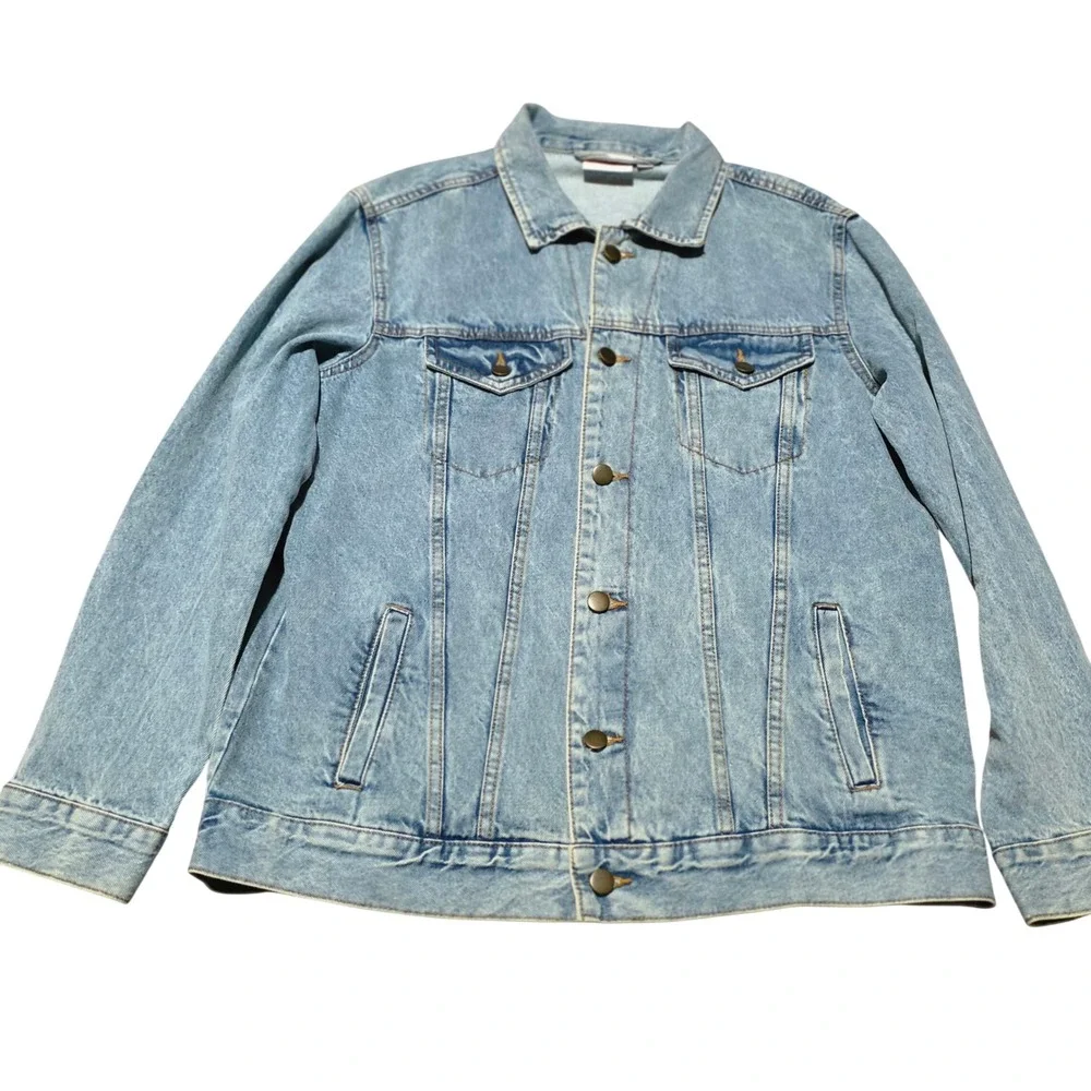Nickelodeon 90s Kid Denim Jacket‎ Rugrats All Grown Up Cartoon Graphic Print Med